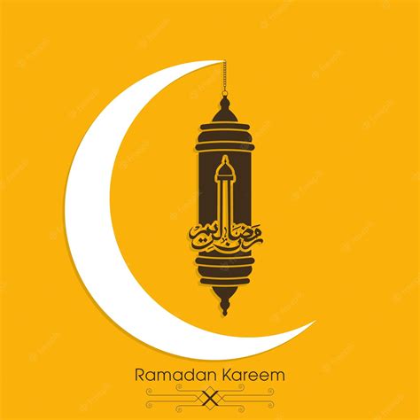 Premium Vector Ramadan Kareem Greeting Card With Arabic Calligraphy