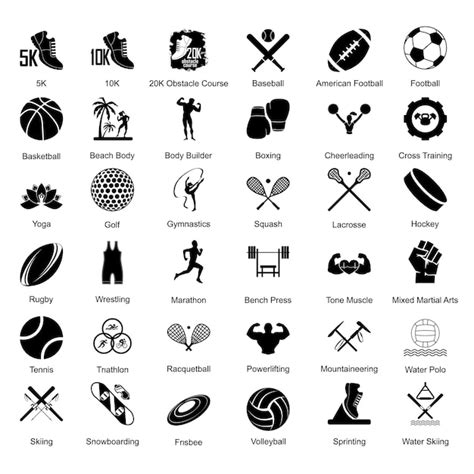 Premium Vector Sport Icons Set