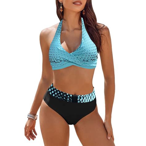 Idall Bikini Sets Bathing Suit Womens Swimsuits Two Piece High Waisted