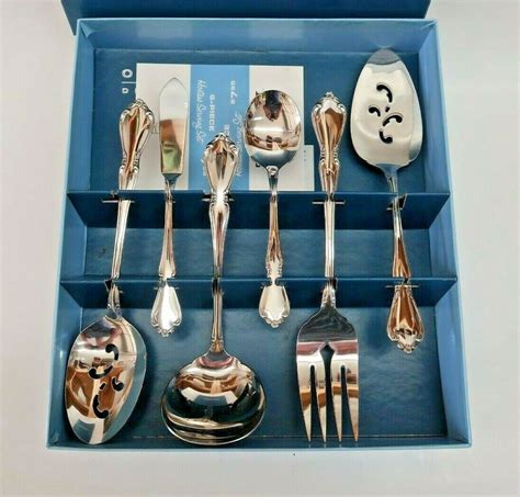 Oneida Deluxe Chateau Stainless Piece Hostess Set In Box Ebay