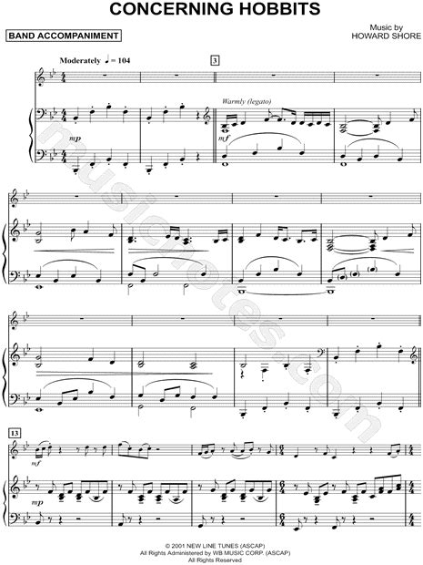 Concerning Hobbits Sheet Music