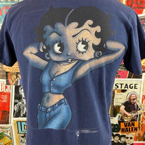 Vintage 90s Blue Sexy Betty Boop Boop Wear Tommy Hilf Gem