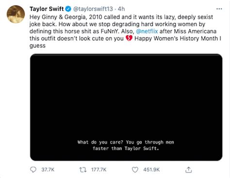 Taylor Swift Slams Netflix And Show Ginny And Georgia For Sexist Comment