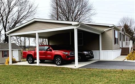 Mobile Homes with Carports | Mobile home porch, Manufactured home porch ...