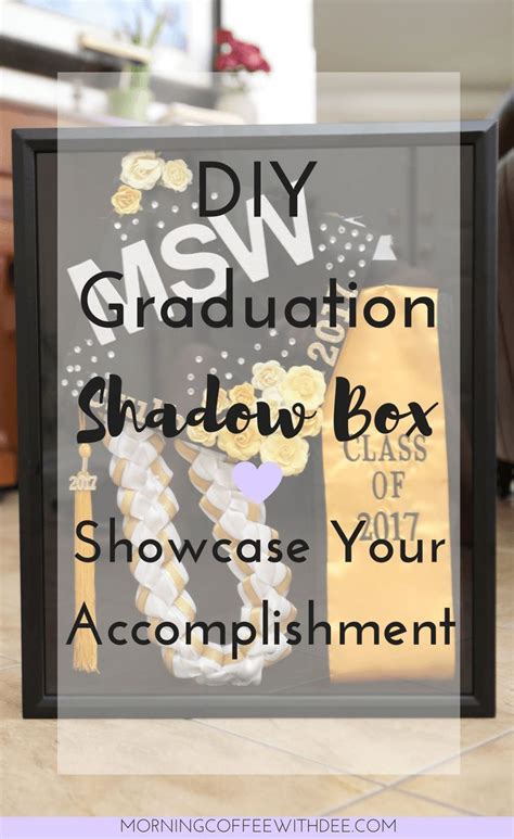 DIY Graduation Shadow Box Tutorial Super Easy Way To Showcase Your