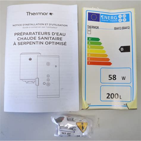 THERMOR Ballon Echangeur Préparateur Eau Chaude Sanitaire 200L 884412