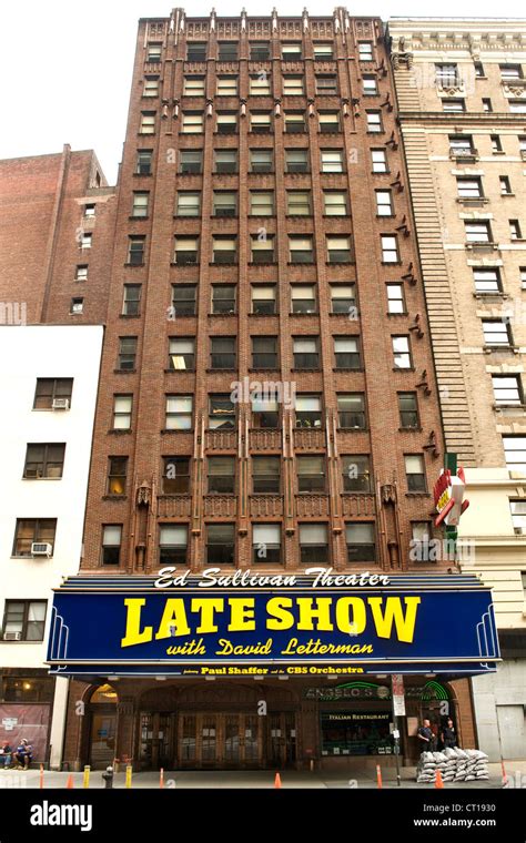 Ed Sullivan Theatre In Manhattan New York City Usa Stock Photo Alamy