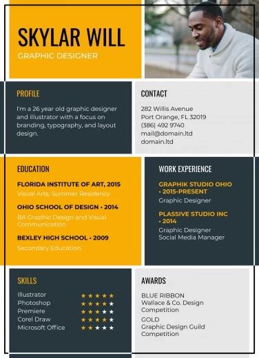 Graphic Designer Resume Inspiration