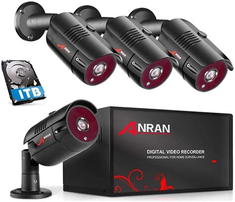 ANRAN 4 Channel 1080P Home Security Camera System 4ch CCTV DVR Recorder