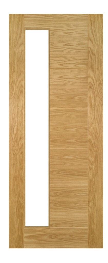 Internal Door Oak Seville Side Lite Clear Glass Doorphoria