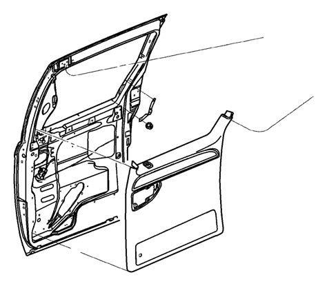 Dodge Grand Caravan Panel Sliding Door Trim Right L Trim Seats