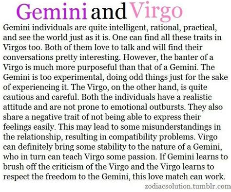 Gemini Man And Virgo Woman Compatibility Artofit