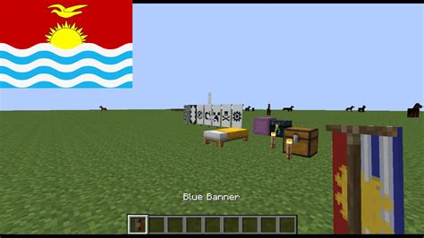 Minecraft Flag Banner Tutorial Kiribati Srpfc Youtube