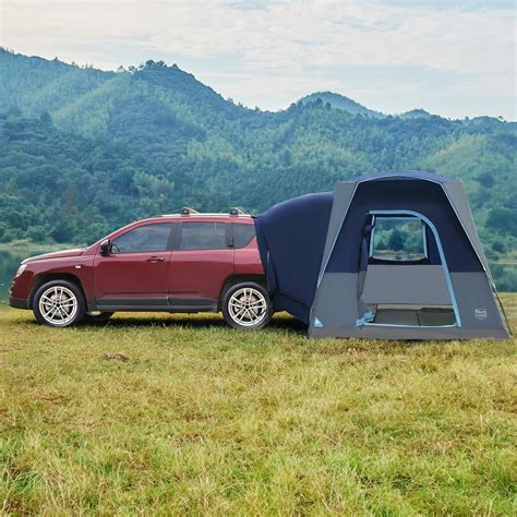 Timber Ridge 5 Person Suv Tent With Movie Screen Weather Resistant Portable For Car Suv Van