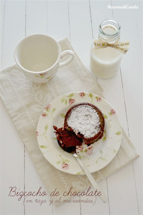 Manzanaandcanela Bizcocho De Chocolate En Taza Y En Microondas La Receta Más Rápida Fácil Y