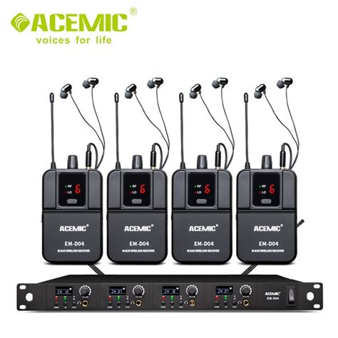 ACEMIC Sistema de Control de oído inalámbrico MONITOR de escenario de