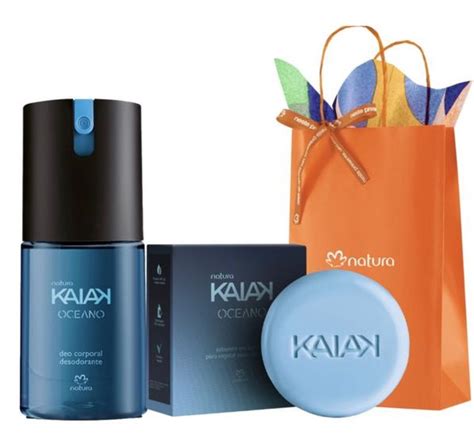 Kit Kaiak Oceano Deo Corporal E Sabonete Natura Kit De Perfume