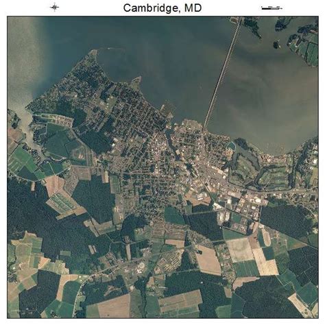 Aerial Photography Map of Cambridge, MD Maryland