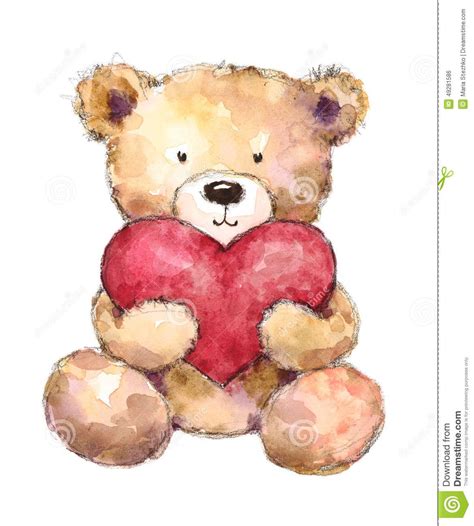 Teddy Bear Watercolour Illustrations Google Search Bear Paintings