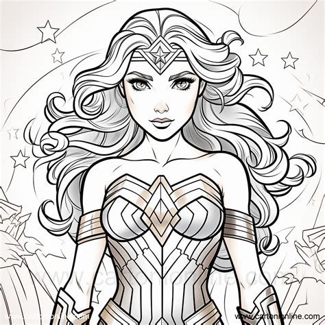 Dibujo De Wonder Woman De Wonder Woman Para Colorear