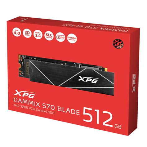 XPG 翼龙 S70 Blade PCIe Gen4x4 M 2 2280 固态硬盘