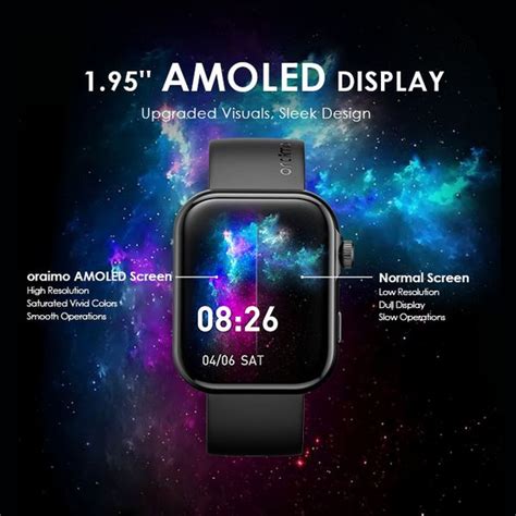 Oraimo Watch Es 2 195amoled Screen Bluetooth Call Ip68 Waterproof