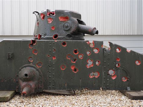 The remains of a Matilda 1 tank used as a gunnery target [2048x1536 ...