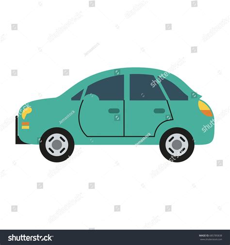 Car Sideview Icon Image Stock Vector Royalty Free 685785838