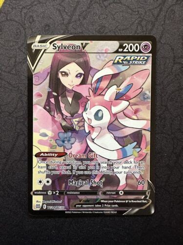 Pok Mon Tcg Sylveon V Sword Shield Brilliant Stars Tg Tg Holo