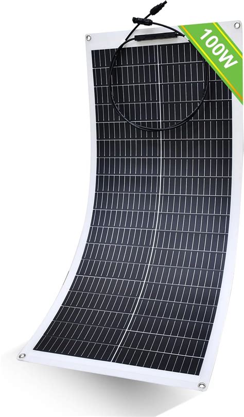 ECO WORTHY 100W 12V Solarpanel Flexibel Monokristallines Solarpanel