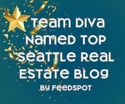 Team Diva Named Top Seattle Real Estate Blog By Feedspot