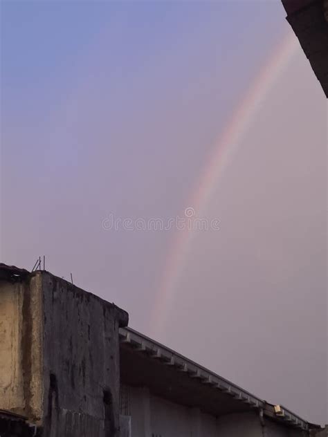 A Rainbow Appearing in the Night Sky Stock Image - Image of morning, reflection: 261798129