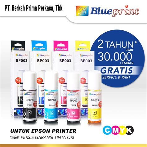 Jual Tinta Epson BLUEPRINT 003 Refill For Printer Epson L1110 L3110