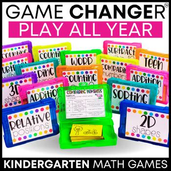 Math Games Kindergarten | Kindergarten Centers Bundle | Kindergarten Math Games