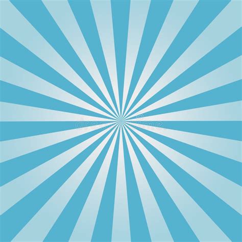 Comic Background Blue Sunburst Pattern Sun Rays Abstract Backdrop