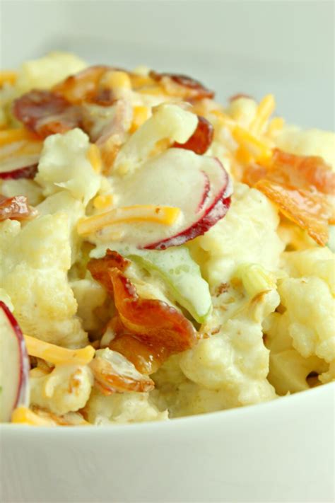 Loaded Cauliflower Salad Low Carb My Incredible Recipes