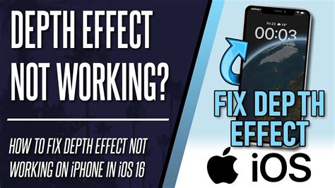 Depth Effect Not Working How To FIX IOS 16 Depth Effect Won T Enable