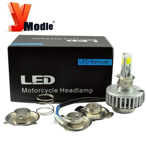 H4 H6 BA20D Led Motorcycle Headlight Bulb 6 36V 6000k 18W 2000LM