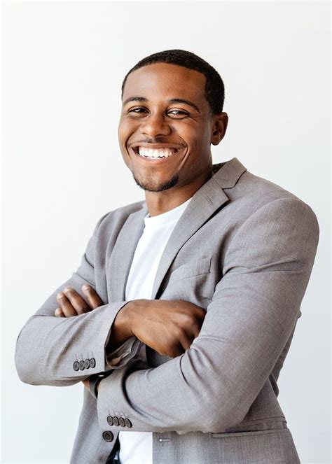 A Portrait Of Cheerful Businessman In A Studio Free Image By Rawpixel