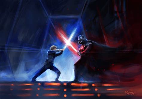 Luke Vs Vader By Kuliszu On Deviantart