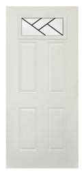 Mastercraft Cascade 36 W X 80 H Primed Steel Top Lite Exterior Door