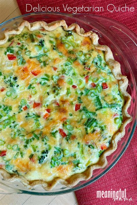 Delicious Vegetarian Quiche Recipe