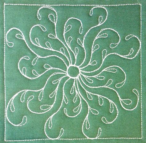 The Free Motion Quilting Project Day 266 Sea Oat Flower