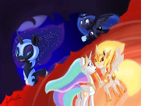 1460838 Safe Artisttheunconsistentone Daybreaker Nightmare Moon