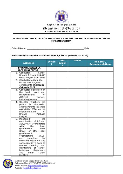 Deped Brigada Eskwela Monitoring Tool Porn Sex Picture