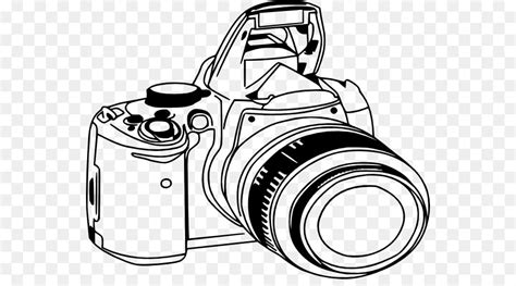 Slr Camera Clip Art Black And White