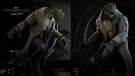 Unused Lizard Concept Art For Spider Man No Way Home By Marvel