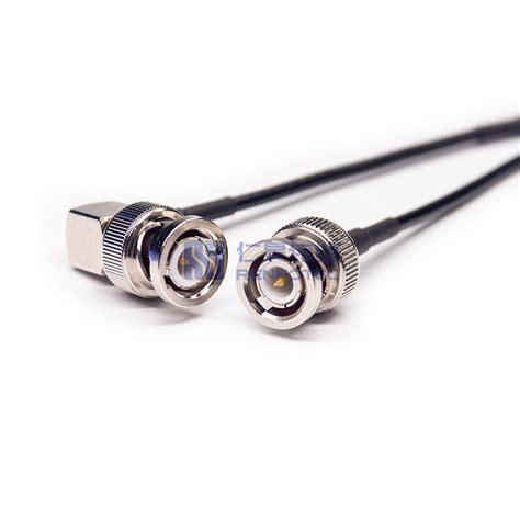 Bnc Male To Bnc Male Right Angle Rf Cable Assembly With 50 Ohm Rg174