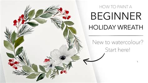 Super Easy Beginner Holiday Wreath Youtube