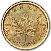 Kanada 5 CAD Maple Leaf 2025 1 10 Oz Gold